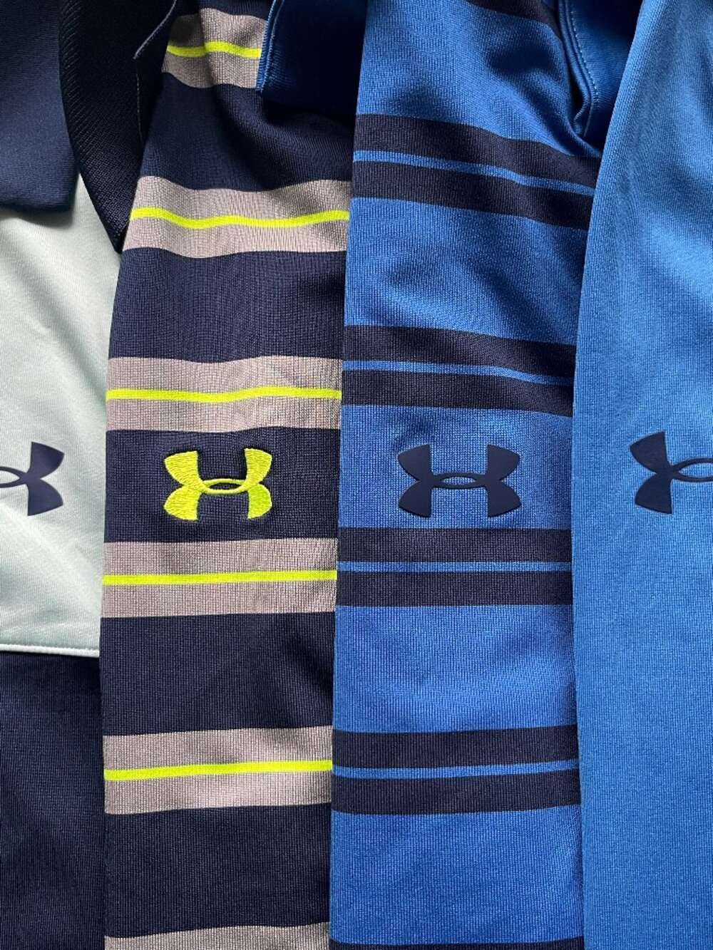⛳️ Under Armour Men’s Lot of 4 HeatGear Golf Polos L Multicolor Performance ⛳️